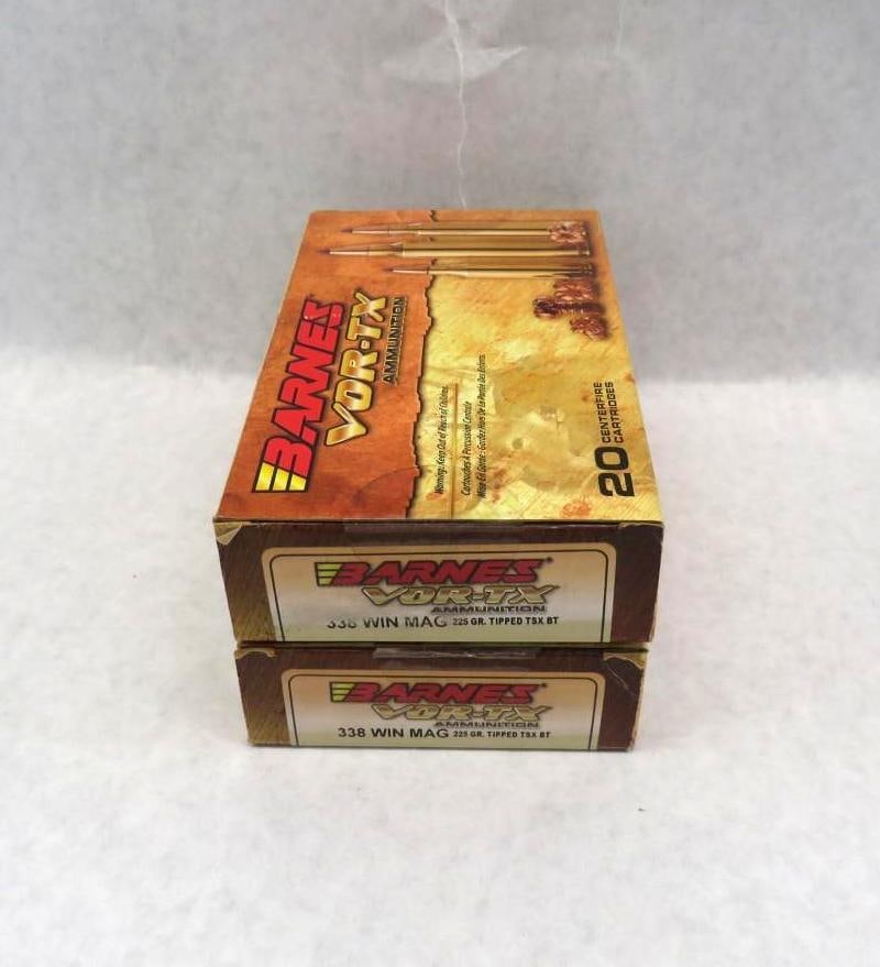 (2) Boxes of Barnes .338 Winchester Magnum Brass: (2) Boxes of Barnes .338 Winchester Magnum Brass