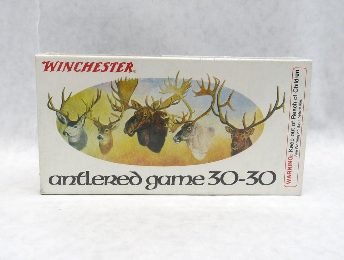 Box of Winchester .30-30: Antlered Game Box, 170 Gr., SP, 20 Rounds