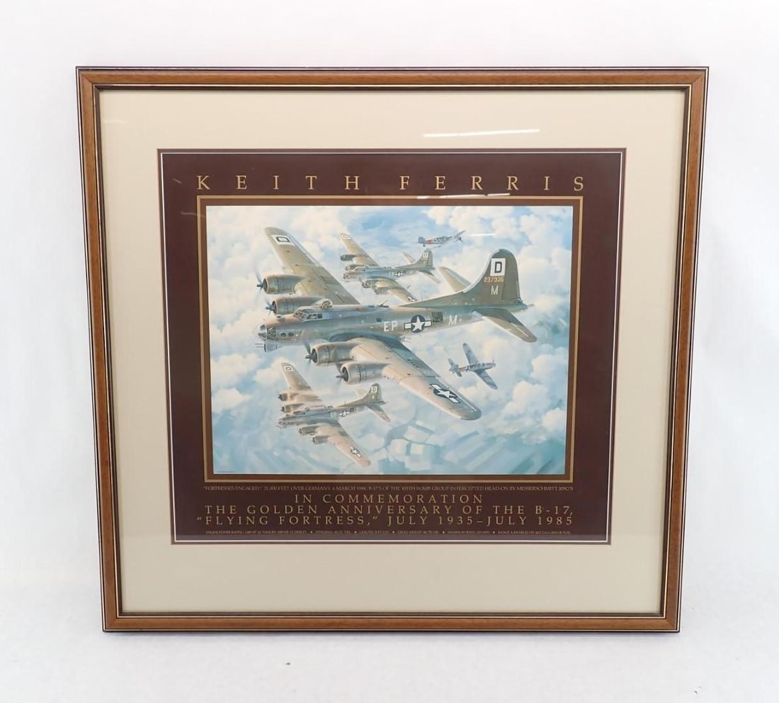 Keith Ferris " Flying Fortress" Commemorative Poster (1 of 5)