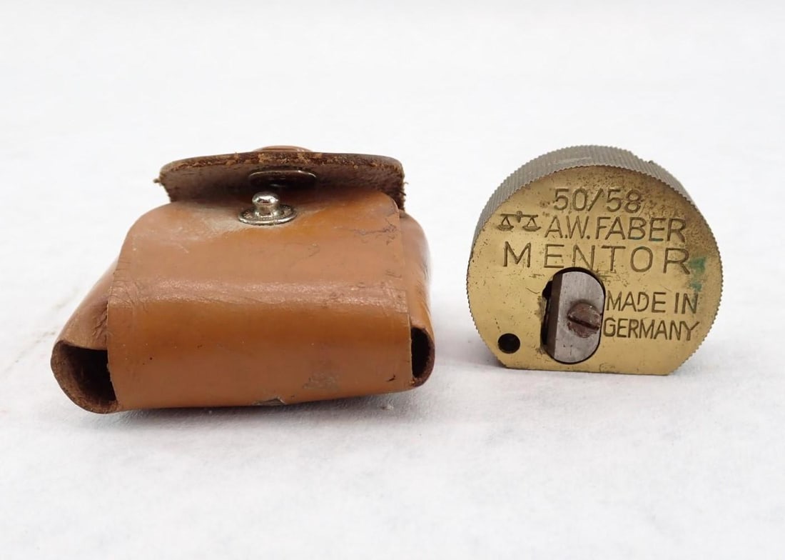 A.W. Faber Mentor Brass Pencil Sharpener (1 of 3)