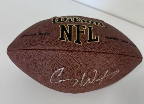 Signed Carson Wentz Football (1 of 5)