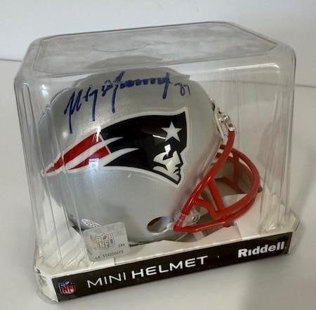 Signed Rob Gronkowski New England Patriots Mini Helmet (1 of 3)