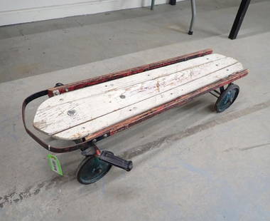 Vintage Flexy Racer Wheeled Sled: 40.5" in length 