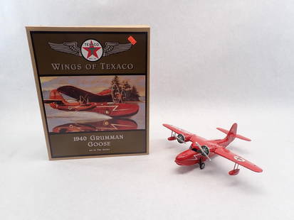Ertle Wings of Texaco 1940 Grumman Goose Airplane Coin Bank: like new in the box 