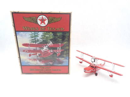 Ertle Wings of Texaco "The Duck" 1936 Keystone-Loening Commuter Airplane Coin Bank: like new in the box 