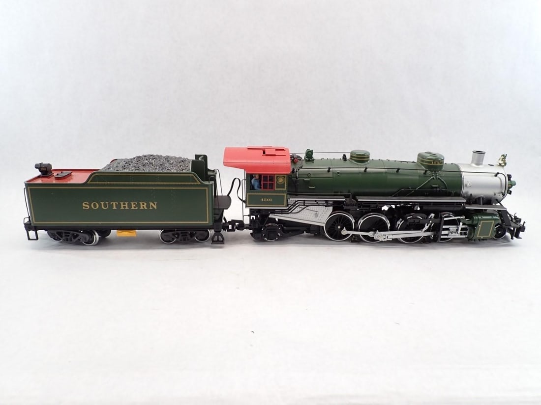 LGB G Gauge SRR Mikado Steam Locomotive and Tender: model 25872, 4501 Sothern, with the box