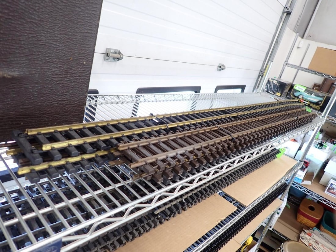 (9) Sections of G Gauge Railroad Track: (4) 5'; (5) 4'; some LGB; lengths are approximate