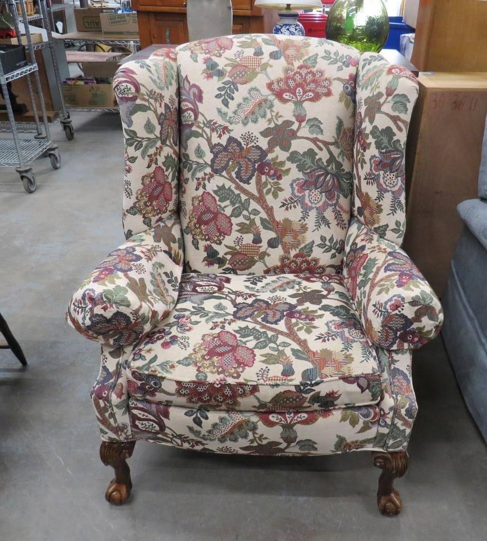 Conover Upholstered Wing Back Chair (1 of 6)