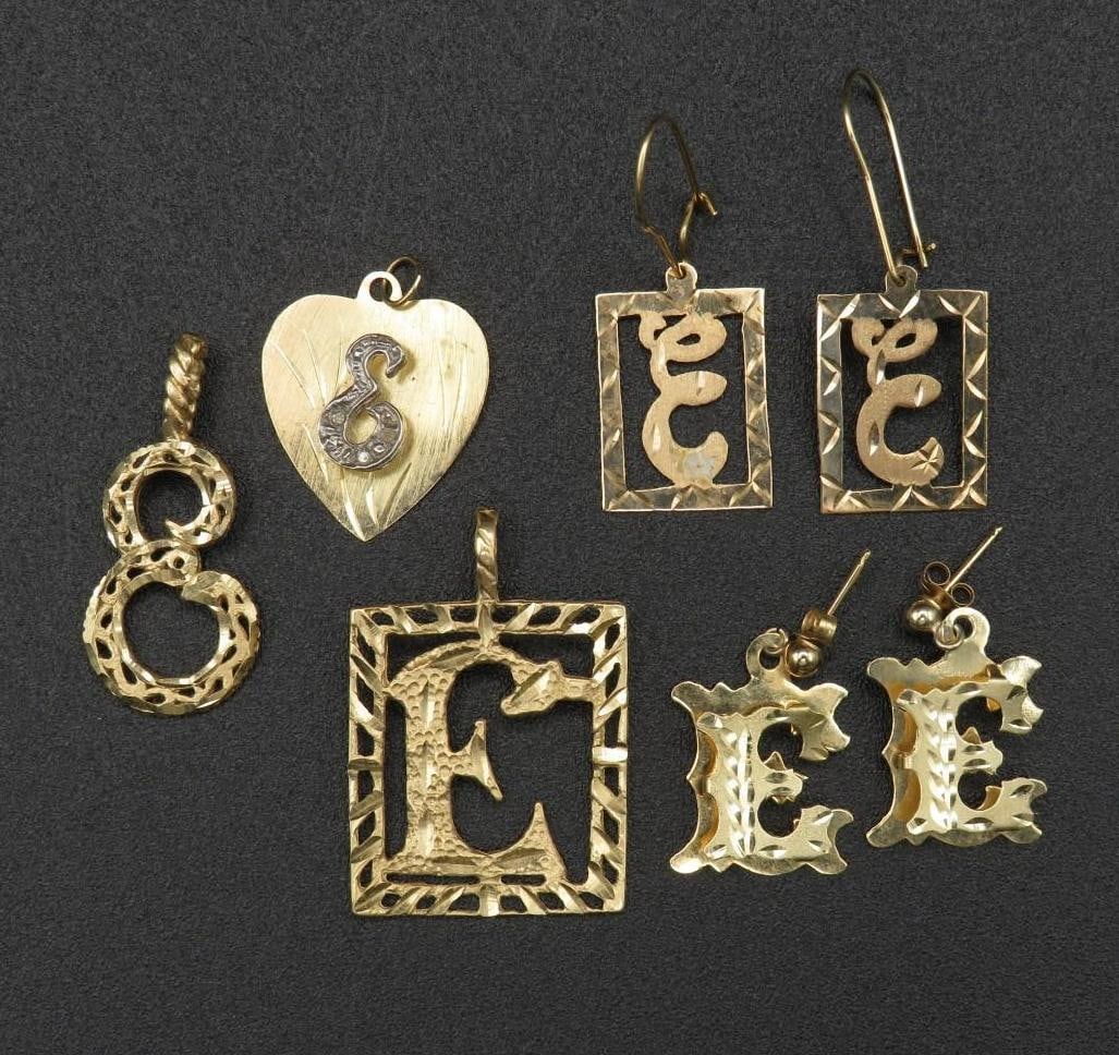 14K Yellow Gold "E" Jewelry (1 of 1)