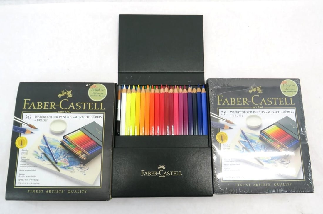 (2) Faber-Castell (36) Pc. Watercolor Pencil Sets (1 of 4)