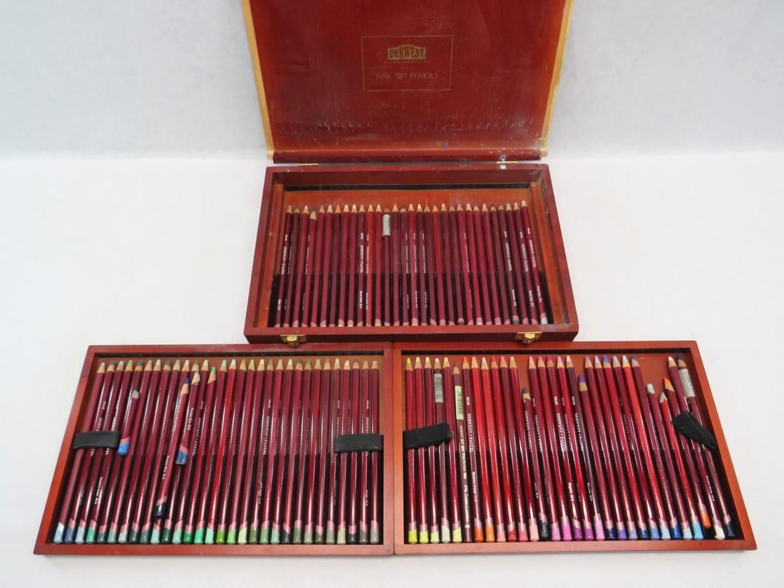 Derwent (90) Pc. Wood Cased Pastel Pencil Set (1 of 7)