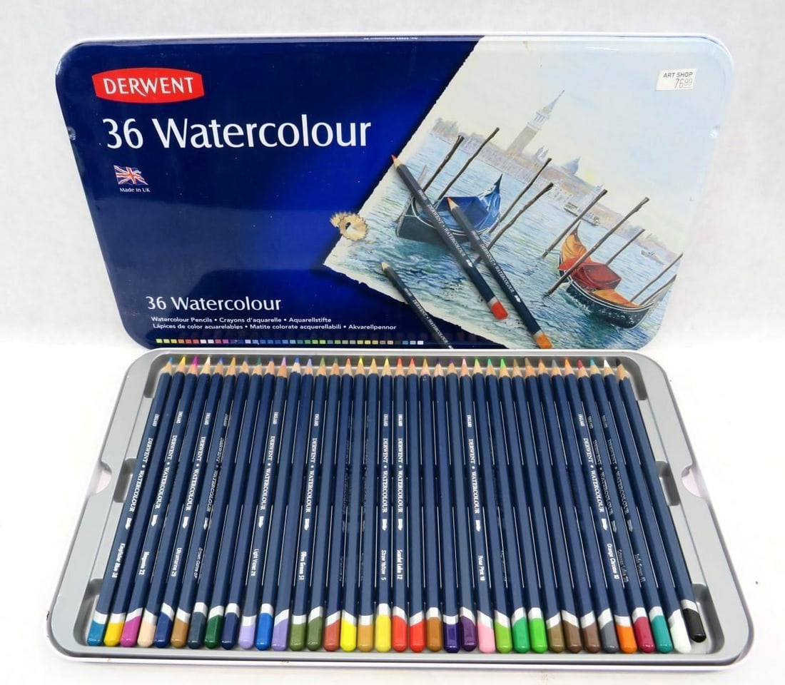 Derwent (36) Pc. Watercolor Pencil Set (1 of 3)