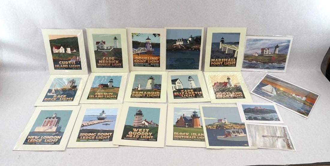 (15) Alan Claude Lighthouse and Coastal Scene Art Prints (1 of 13)