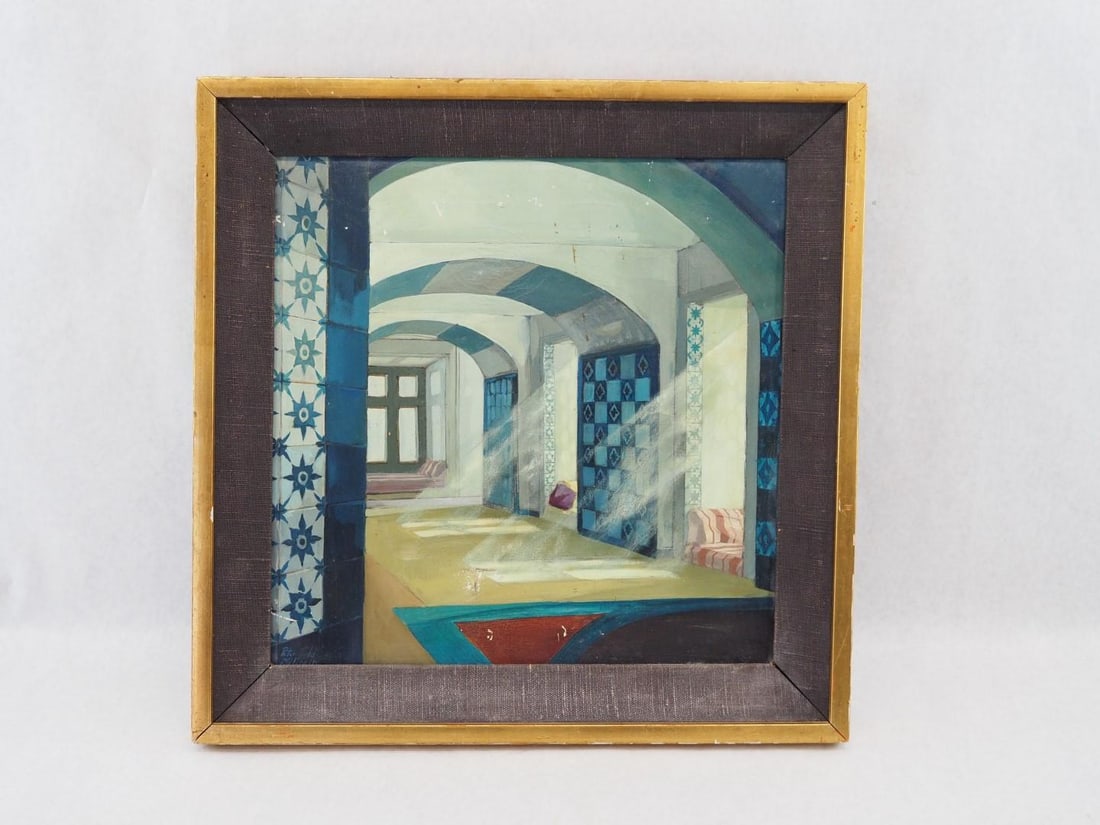 Peter Todd Mitchell Oil on Canvas Painting (1 of 6)