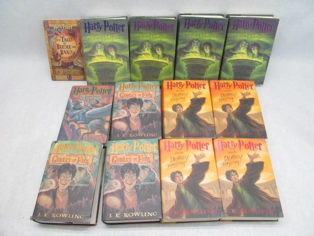 (13) Hardcover Harry Potter Books: Many are 1st US Edition