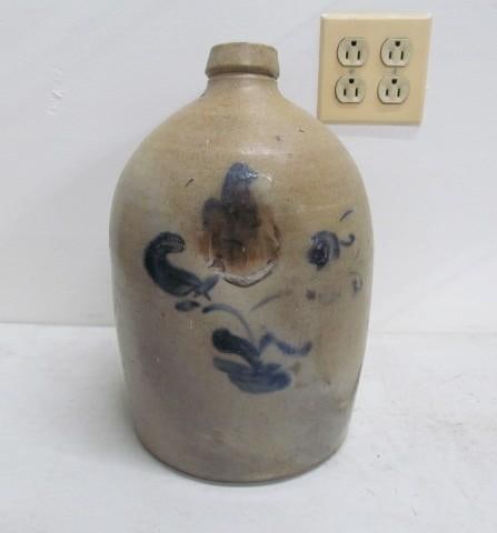 Slumped Decorated Stoneware Jug: 13