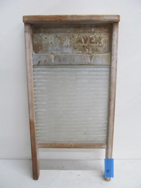 Glass Soap Saver Washboard: 24 Tall