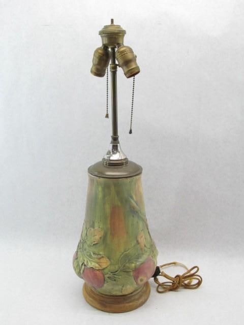 Rare Weller Baldin Pattern Table Lamp (1 of 5)