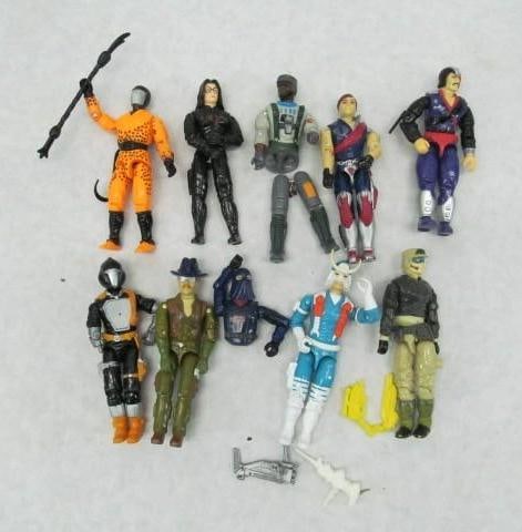 (10) Vintage GI Joe Figures: as shown