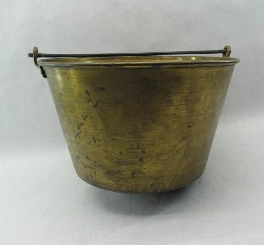 Huge 1851 Patent Hayden Brass Jelly Pail (1 of 7)