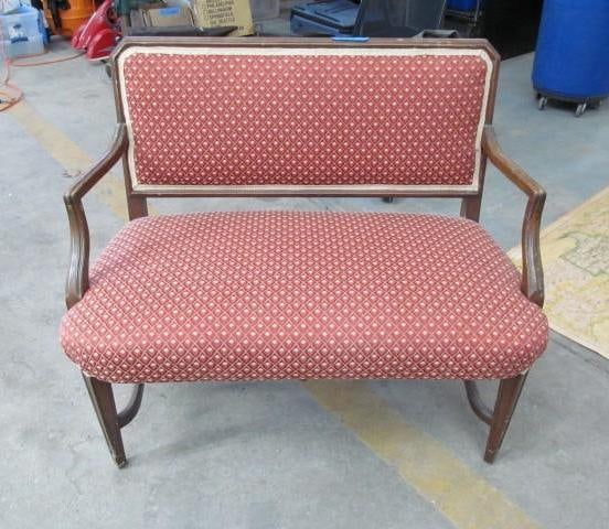 Nice French Style Mahogany Settee (1 of 3)