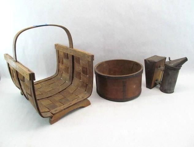 Log Holder, Bee Smoker, Grain Measure (1 of 7)