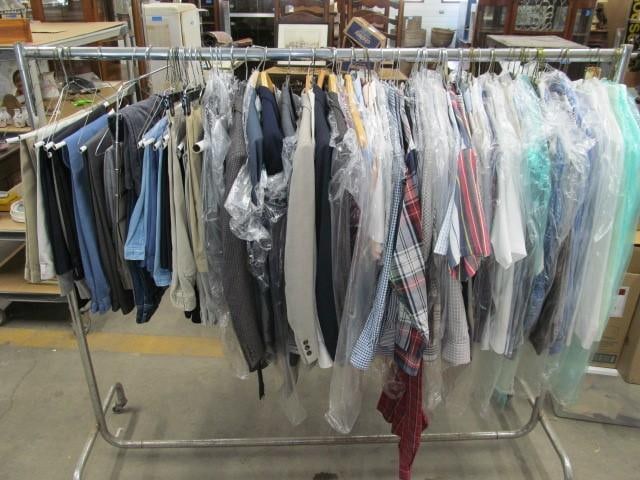 (80+) Articles of High Quality Mens Clothing: Suits, Dress Shirts & More. Brooks Brothers, Nordstrom, Geoffrey Beene, etc. Most are size small and are fresh from dry cleaners