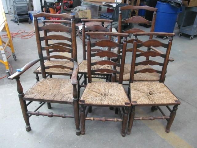 Assembled Set of 18th/19th C English Chairs: .
