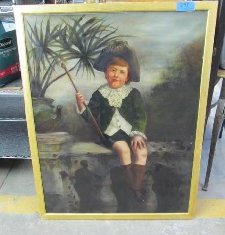 1898 Portrait of Young Boy Signed J. F Thomas (1 of 8)