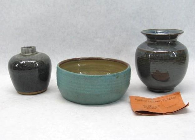 (3) Pieces Nice Pottery (1 of 5)