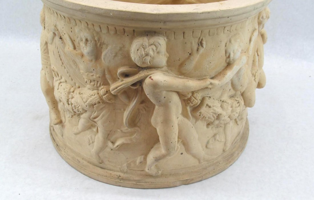 Terra Cotta Putti Planter: 11" X 15" wide