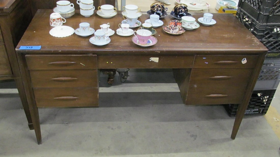 MCM Teak Desk (1 of 3)