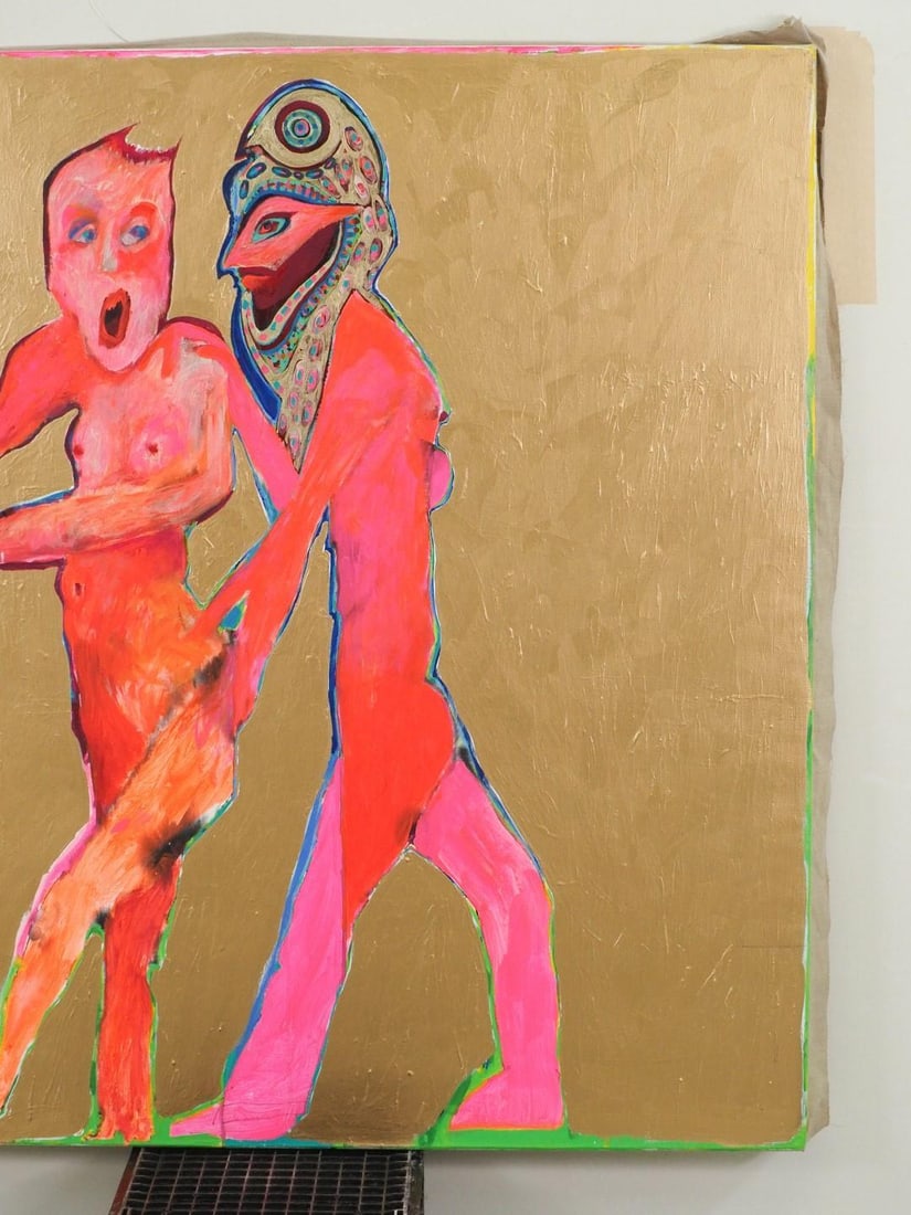 Fran Bull Oil On Canvas Painting - 4