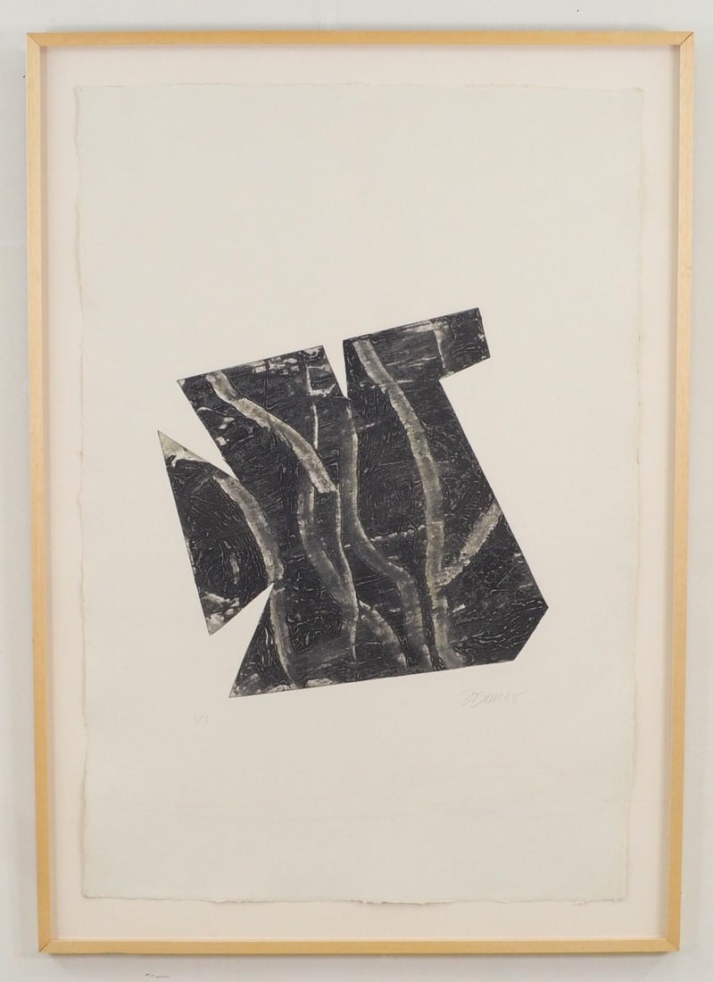 Fran Bull Print on Pressed Paper: "Trozos 1", 1/7, SLR, "F Bull '08", 54 5/8" x 38 5/8" Framed 