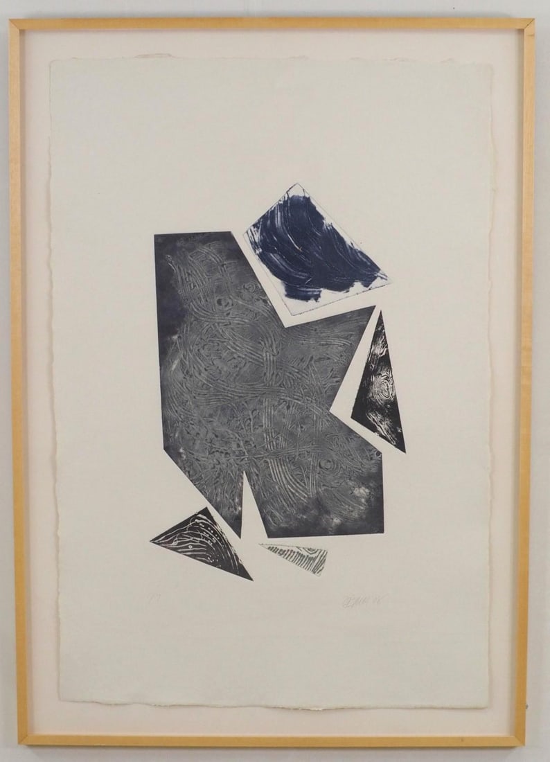 Fran Bull Print on Pressed Paper: "219", 1/7, SLR, , "F Bull '08", 54 3/4" x 38 5/8" Framed 