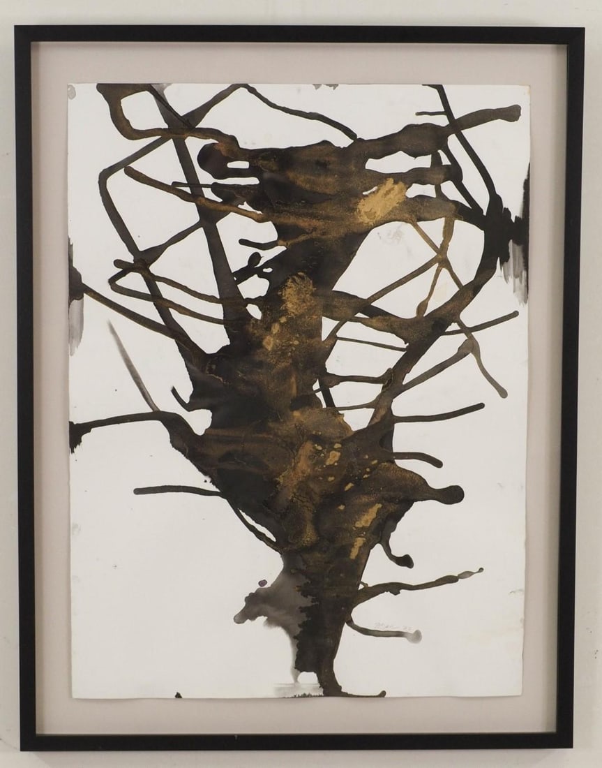 Fran Bull Mixed Media Acrylic Painting on Paper - 2