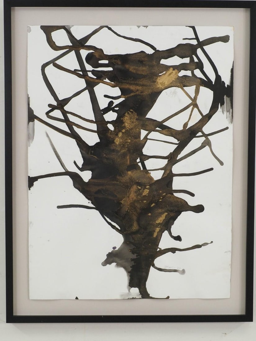 Fran Bull Mixed Media Acrylic Painting on Paper - 3