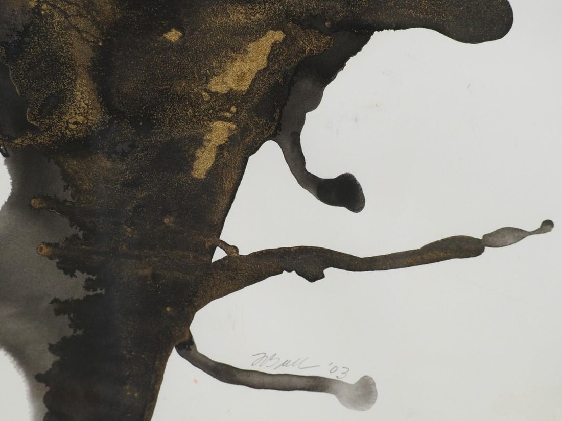 Fran Bull Mixed Media Acrylic Painting on Paper - 4