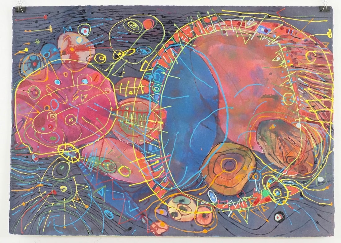 Fran Bull Mixed Media on Pressed Paper Painting - 2