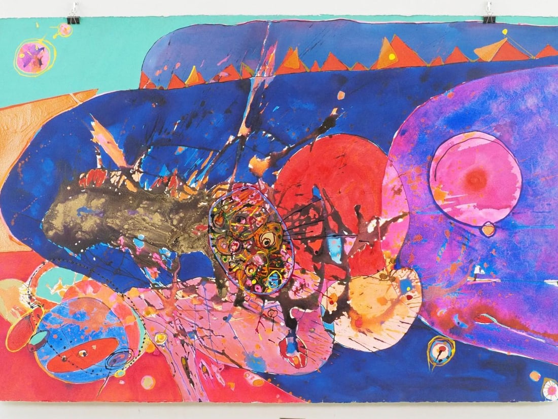 Fran Bull Mixed Media on Pressed Paper Painting - 2