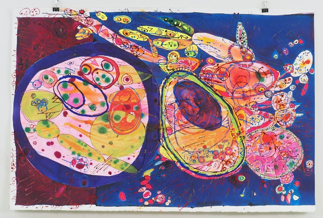 Fran Bull Mixed Media on Pressed Paper Painting (1 of 4)