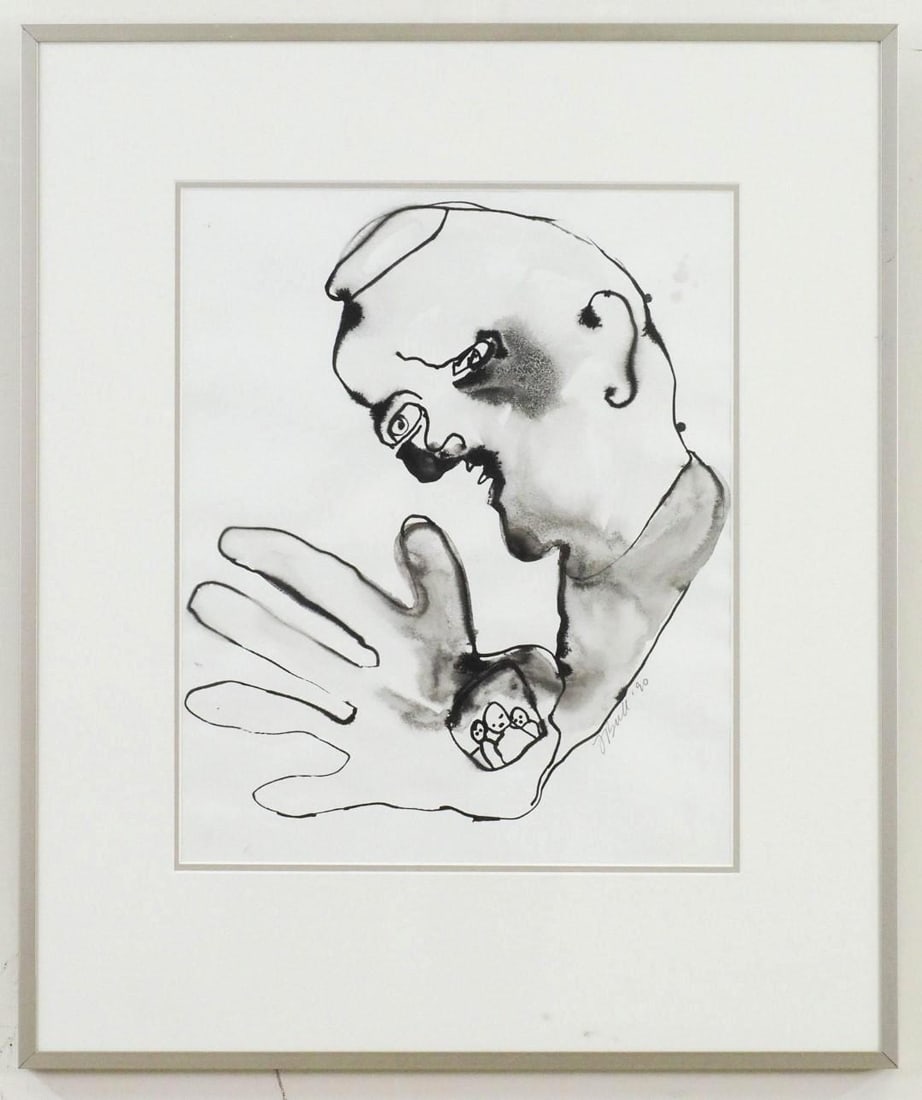 Fran Bull India Ink on Paper - 2