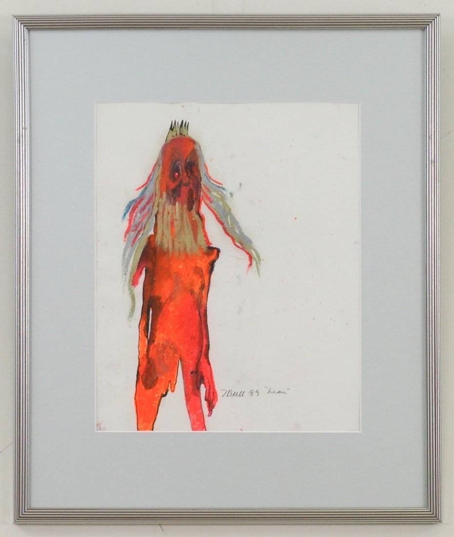 Fran Bull Ink & Oil Crayon on Paper - 3