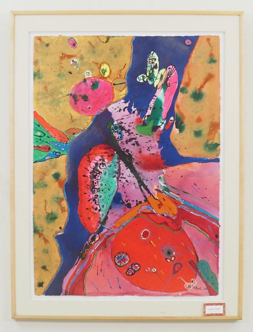 Fran Bull Acrylic on Pressed Paper - 2