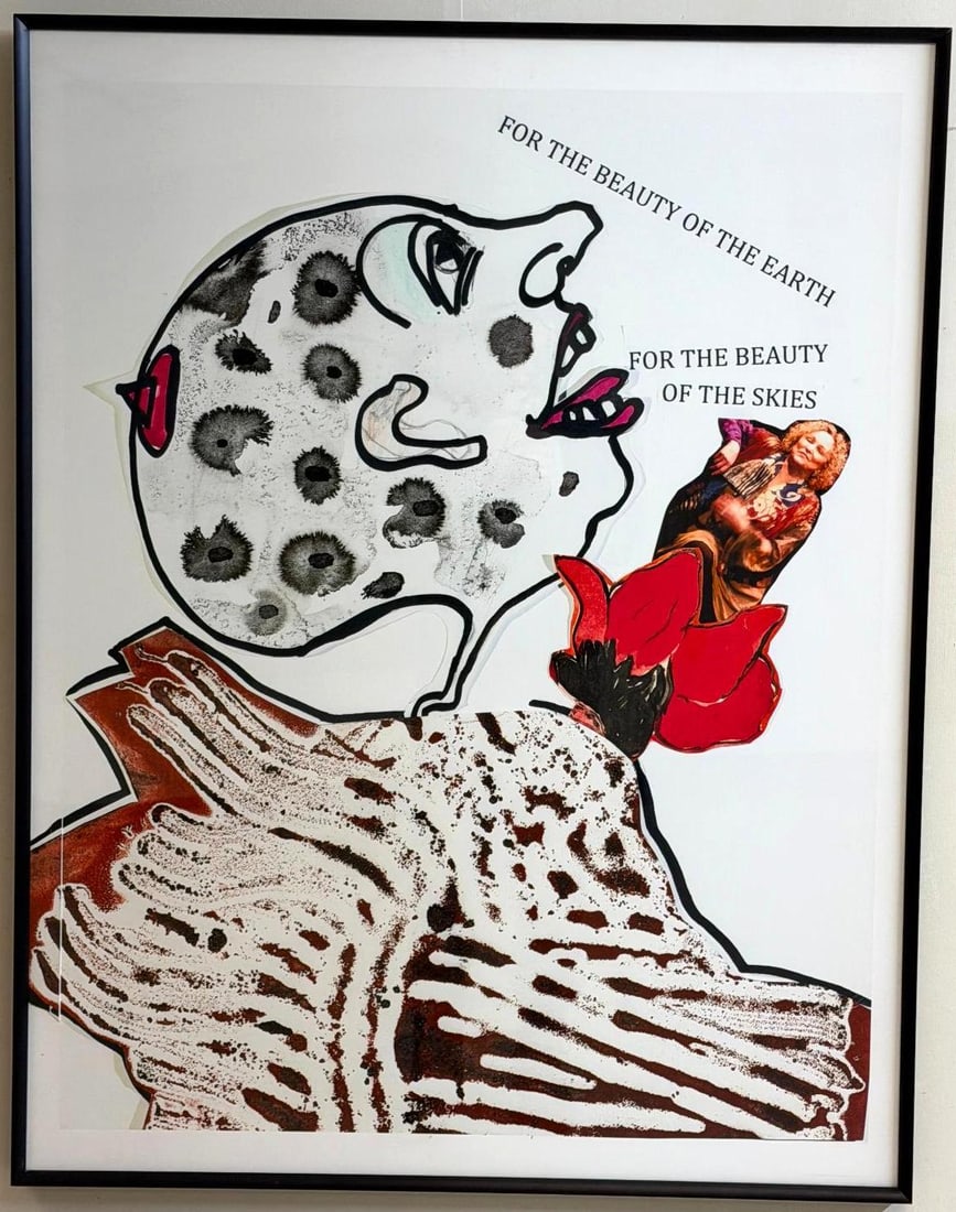 Fran Bull Enlarged Photo of Collage on Paper - 2