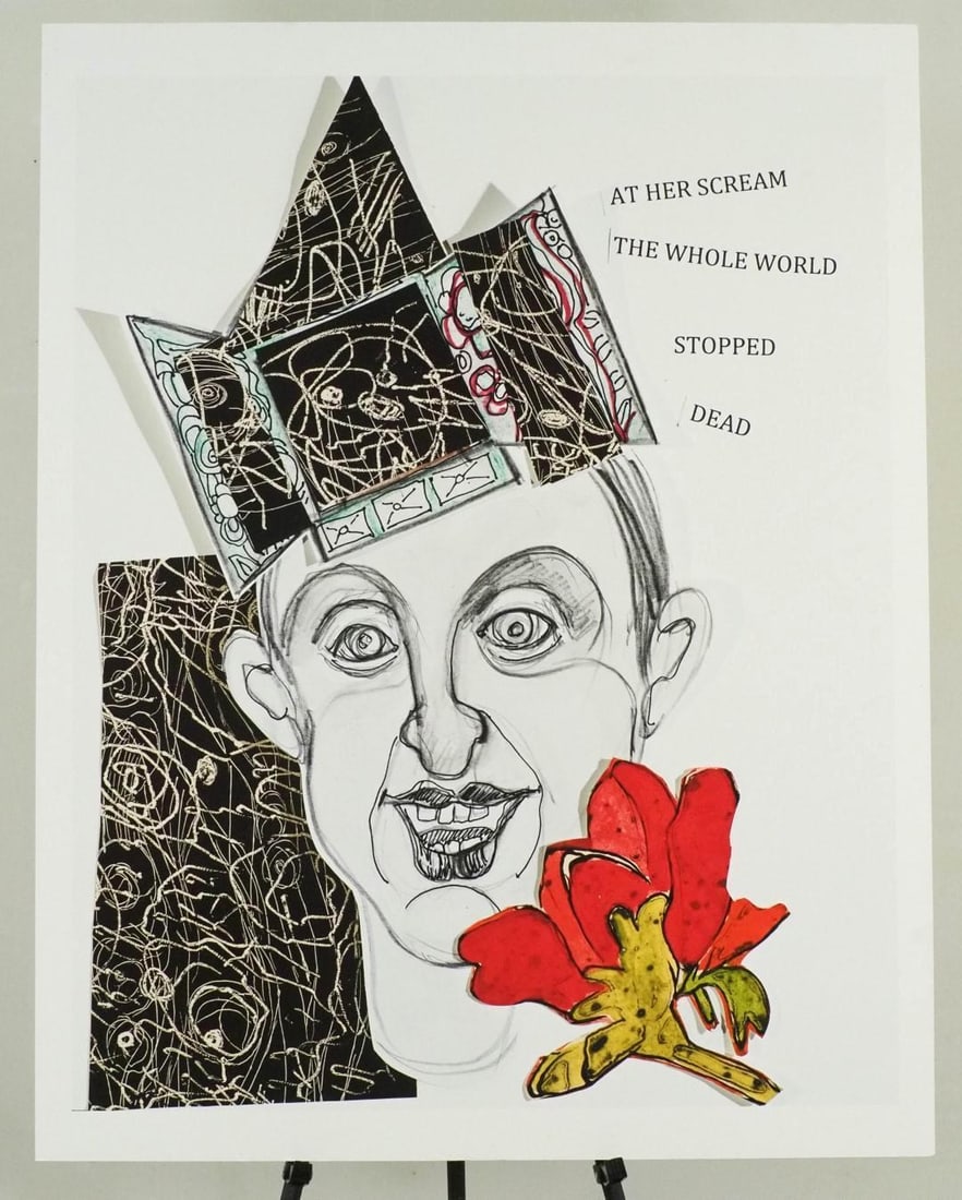 Fran Bull Enlarged Photo of Collage on Foam Board - 2