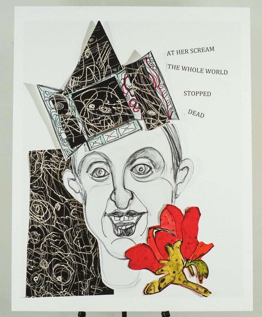 Fran Bull Enlarged Photo of Collage on Foam Board - 3