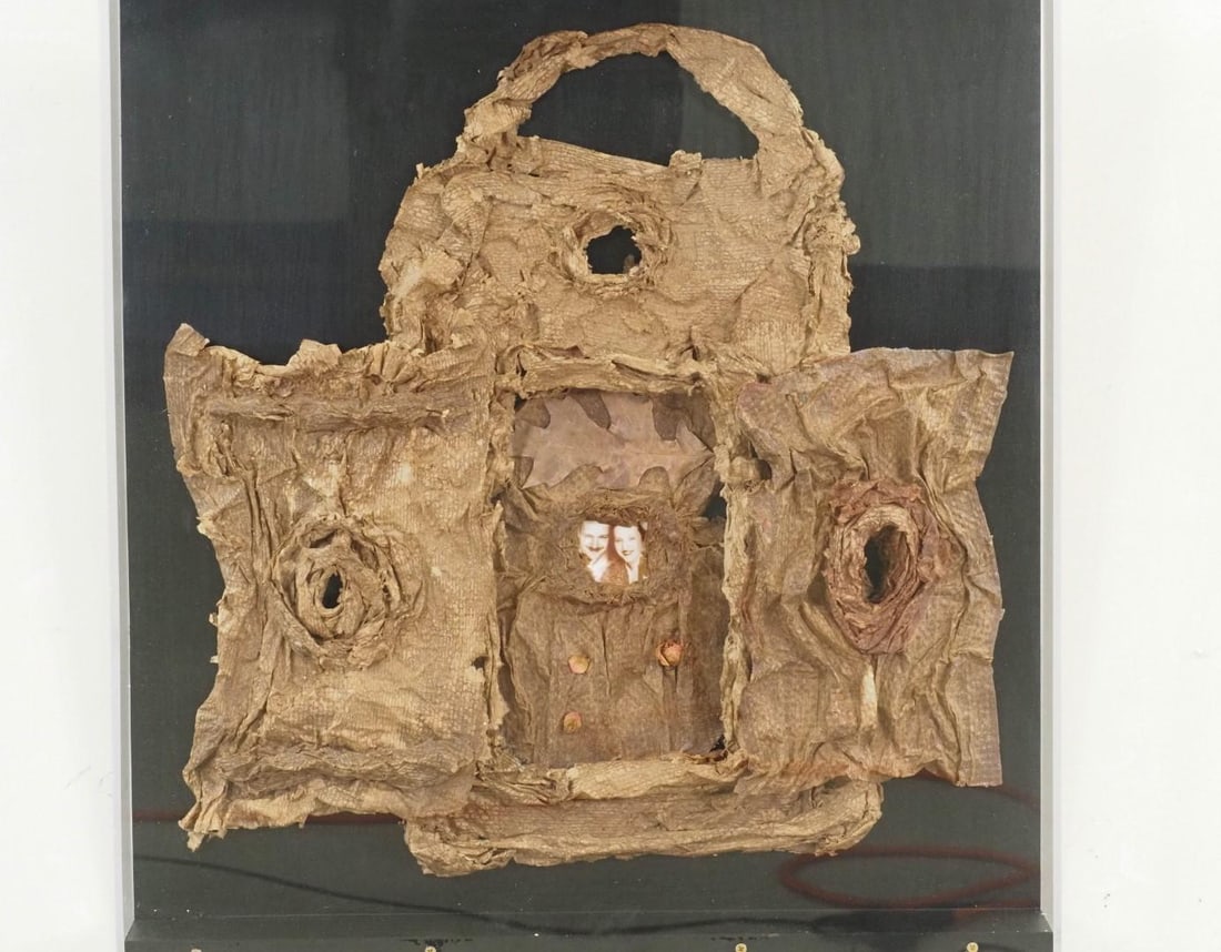 Fran Bull Wall Sculpture in Shadowbox - 2