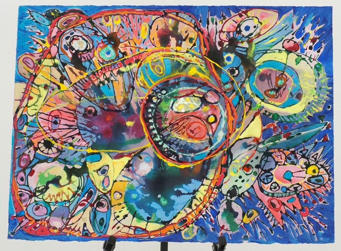 Fran Bull Mixed Media on Pressed Paper - 2