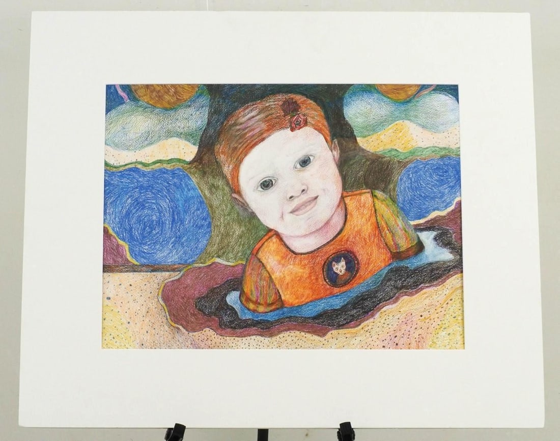 Rita Fuchsberg Crayon on Artists Paper - 2